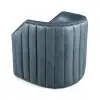 Oliver Sky Leather Swivel Chair